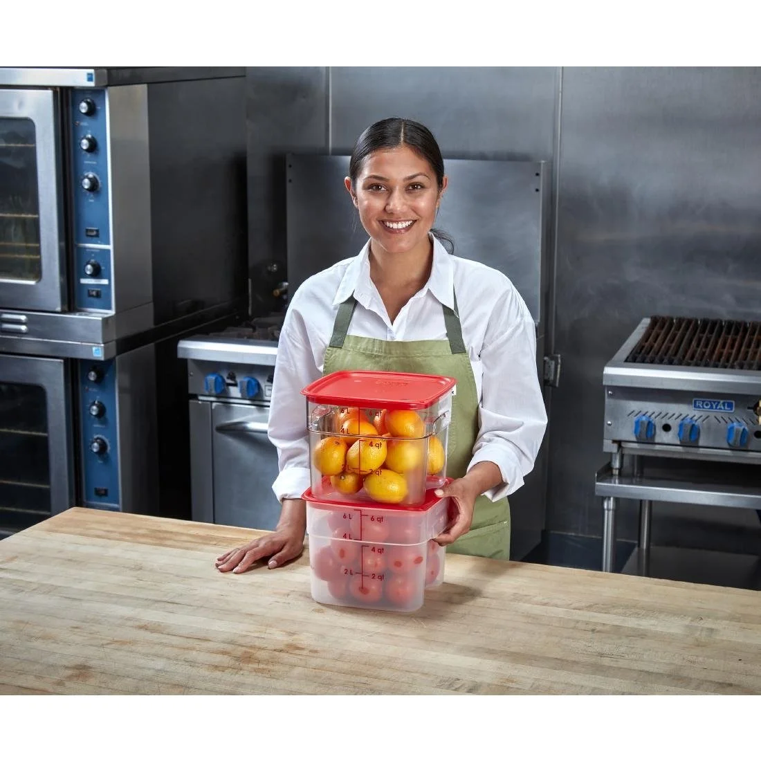 Cambro FreshPro Red Cover 220x220mm - Image 2