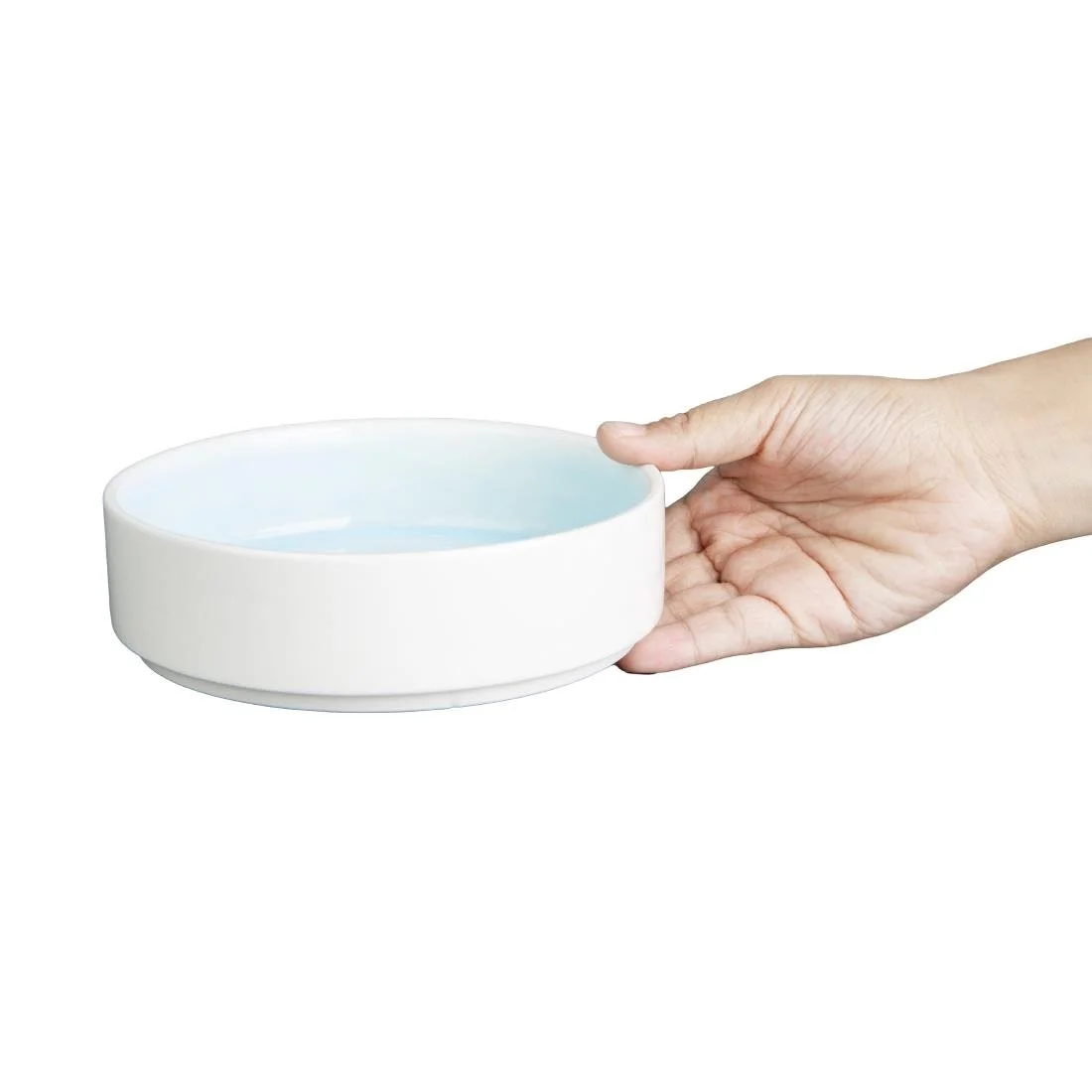 Olympia Fondant Stacking Bowls Aqua 152mm (6 Pack) - Image 3