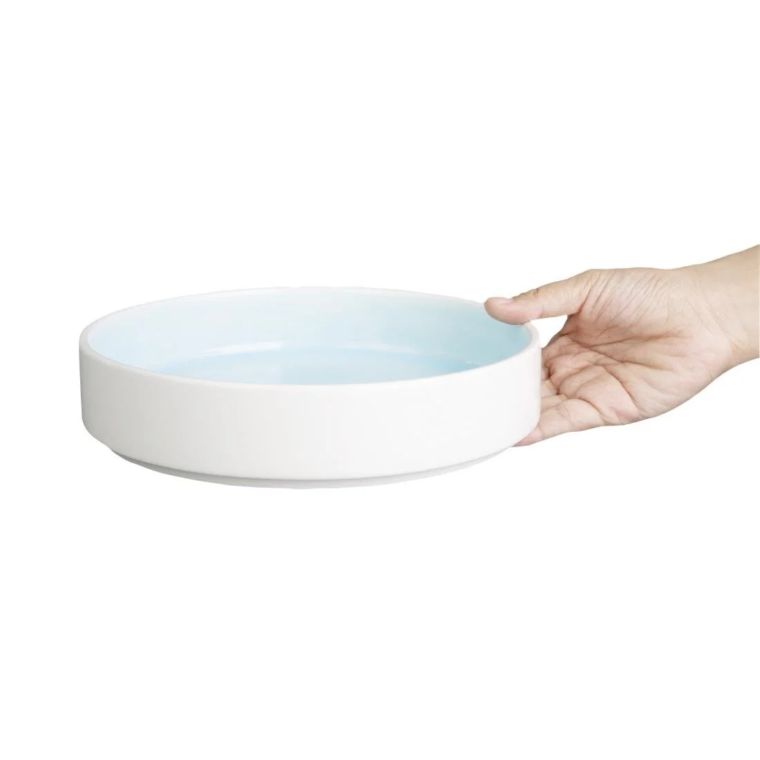Olympia Fondant Stacking Bowls Aqua 215mm (4 Pack) - Image 4