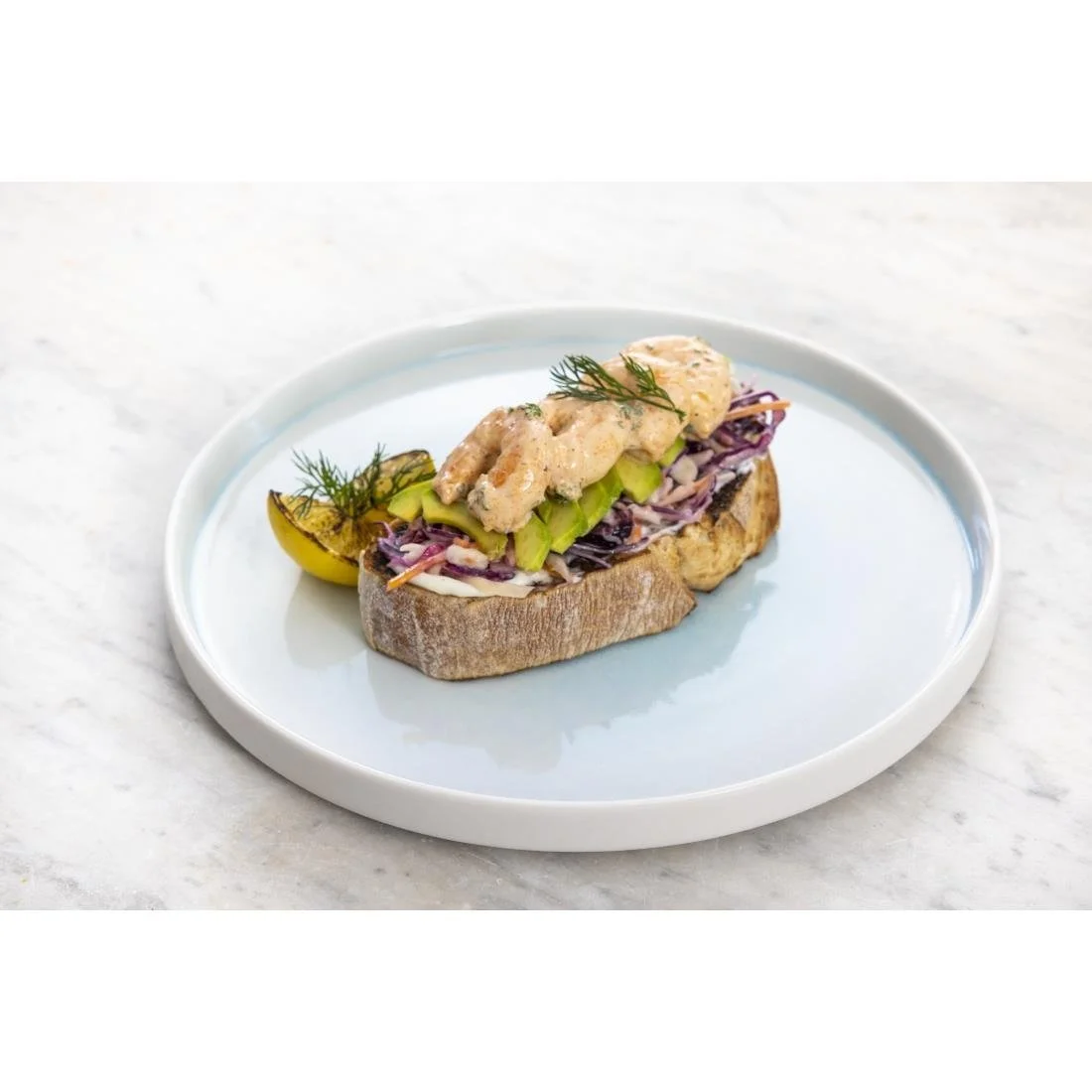 Olympia Fondant Plates Aqua 270mm (4 Pack) - Image 5