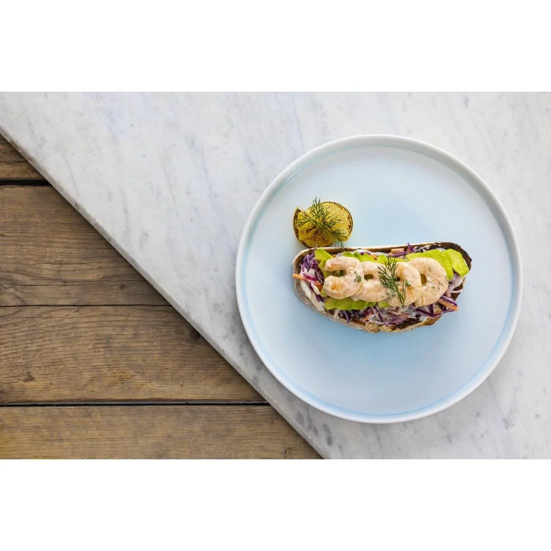 Olympia Fondant Plates Aqua 270mm (4 Pack) - Image 6