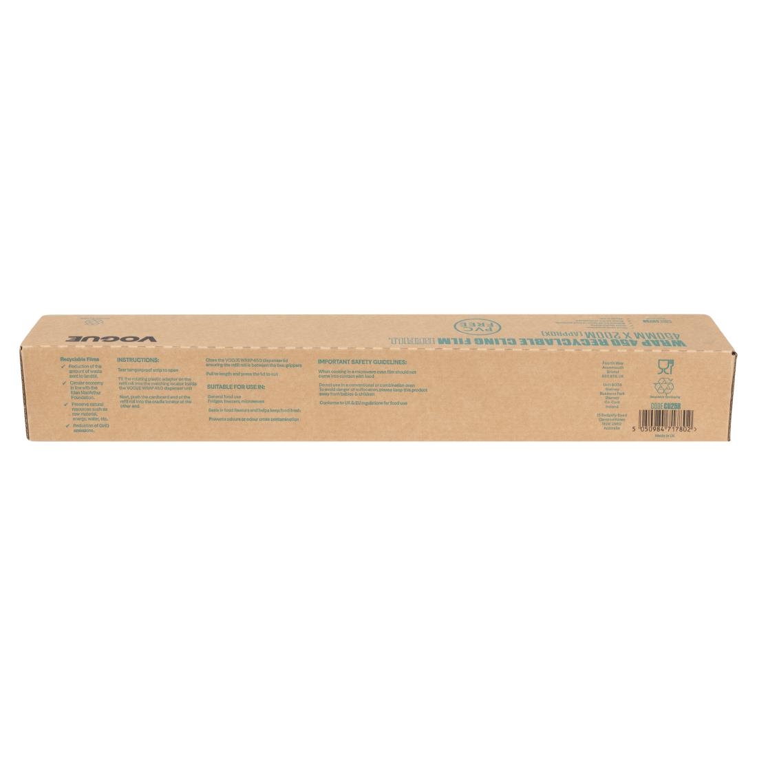 Vogue Wrap450 Eco Cling Film Refill (Pack of 3)