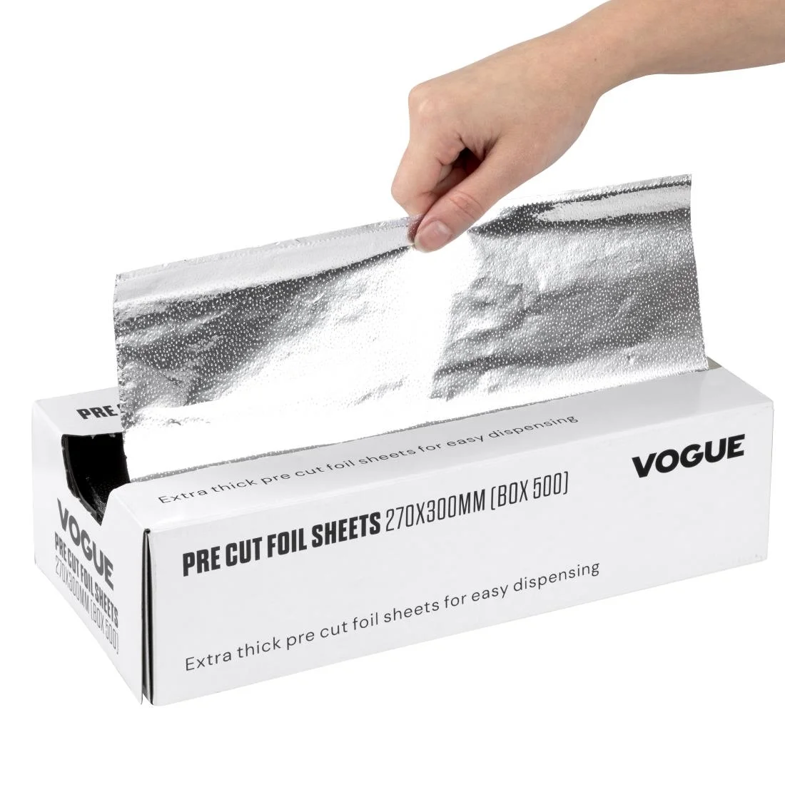Vogue Aluminium Foil Sheets 270x300mm (Pack of 500) - Image 5