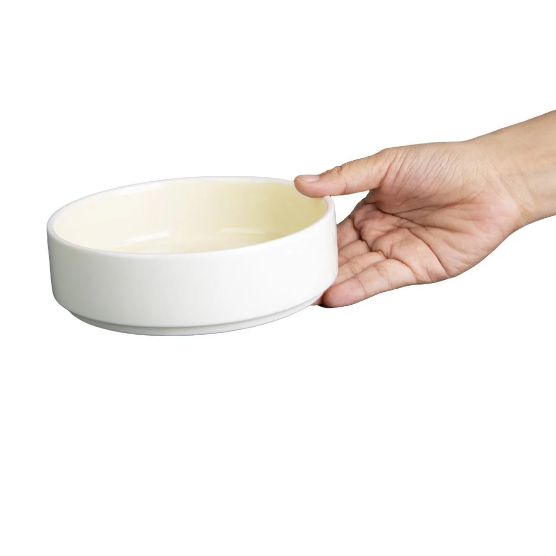 Olympia Fondant Stacking Bowls Lemon 152mm (6 Pack) - Image 2