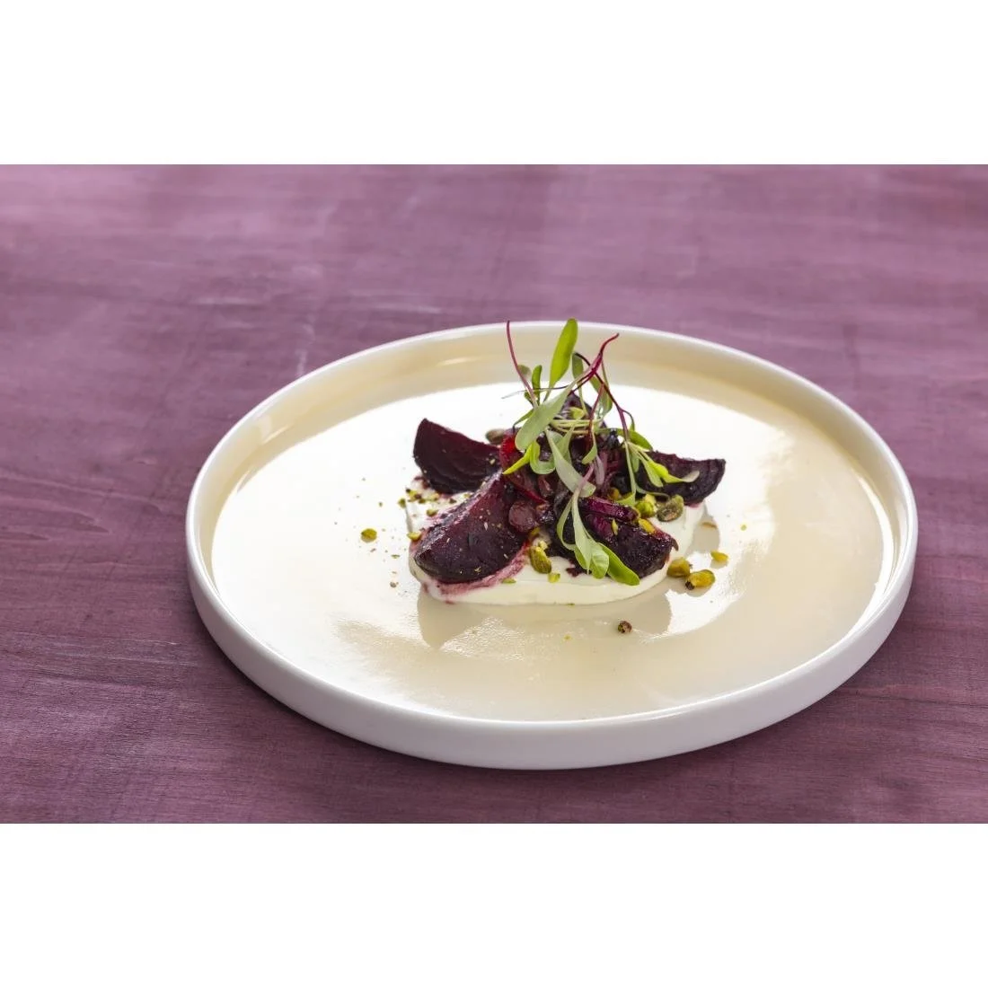 Olympia Fondant Plates Lemon 270mm (4 Pack) - Image 5