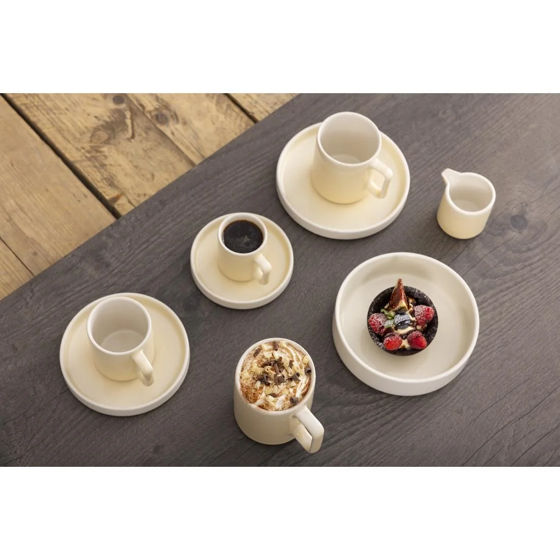 Olympia Fondant Stacking Bowls Lemon 152mm (6 Pack) - Image 4