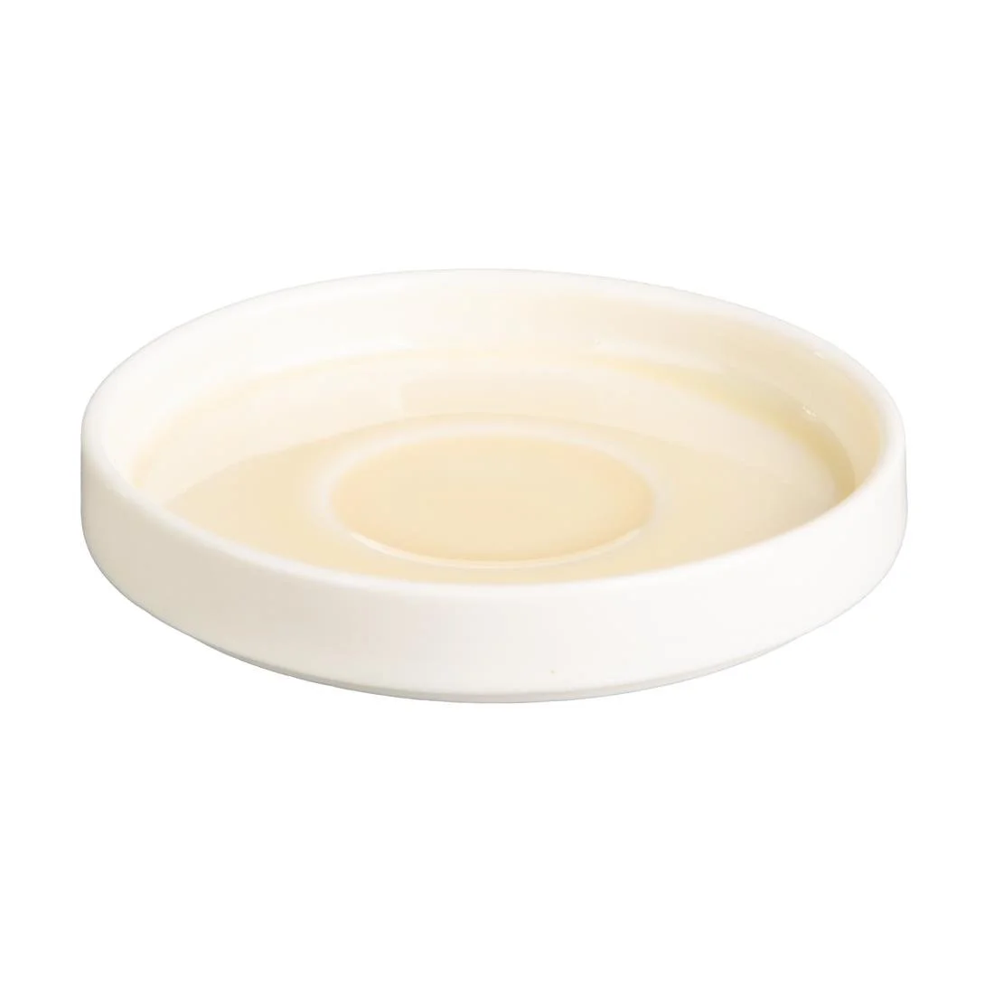 Olympia Fondant Saucers Lemon 115mm (6 Pack) - Image 1