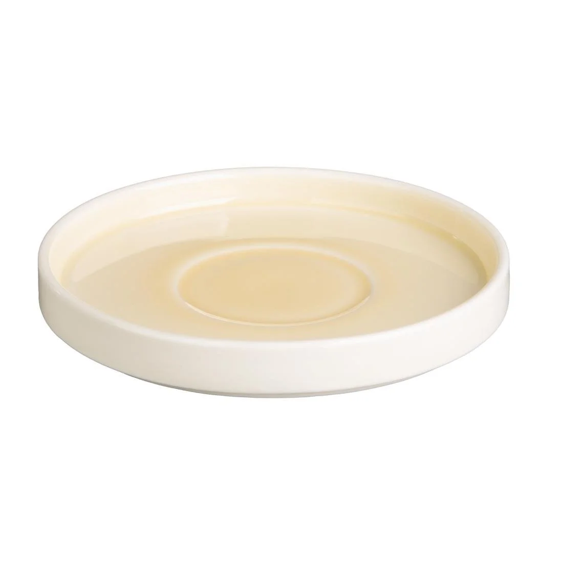 Olympia Fondant Saucers Lemon 155mm (6 Pack) - Image 1