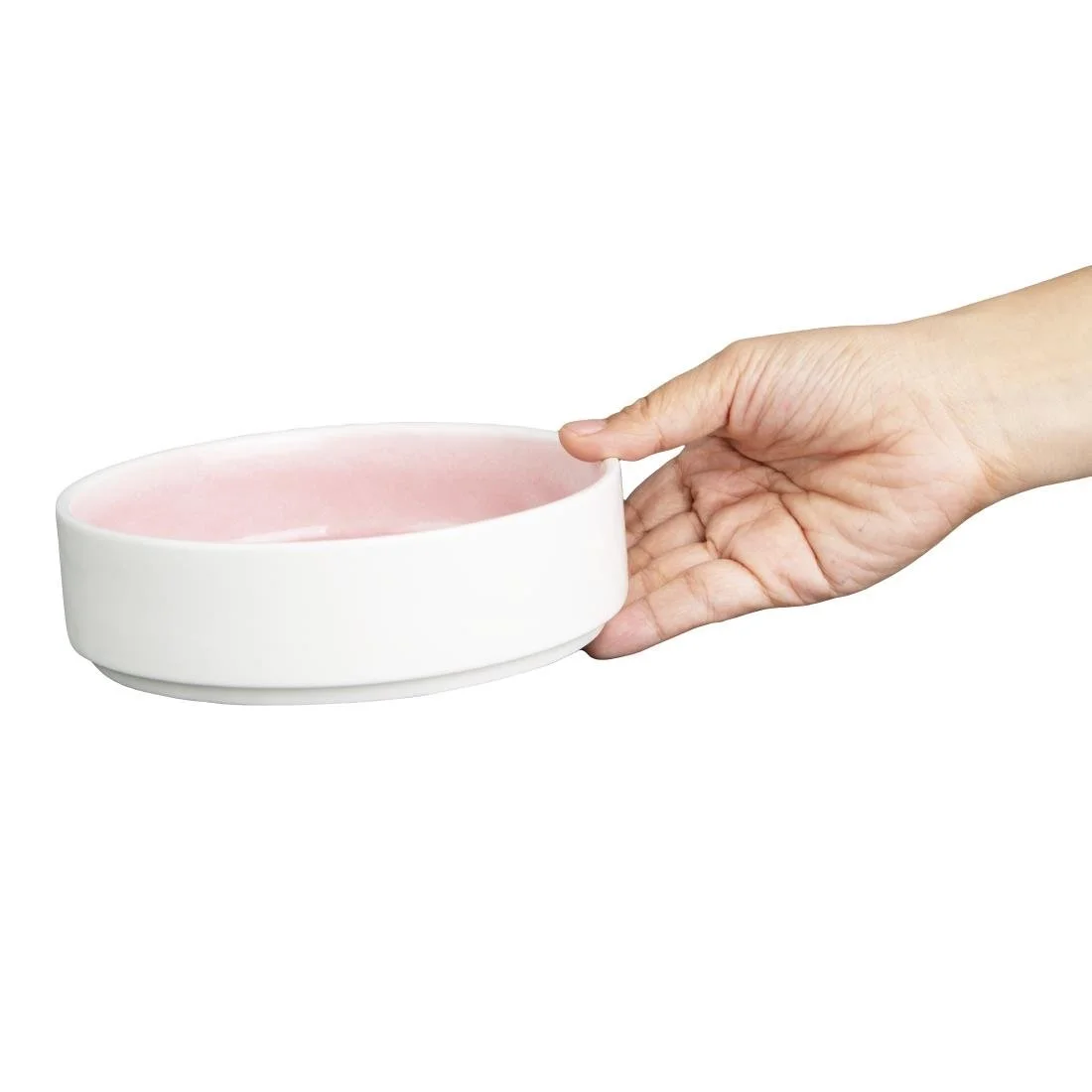 Olympia Fondant Stacking Bowls Pink 152mm (6 Pack) - Image 3
