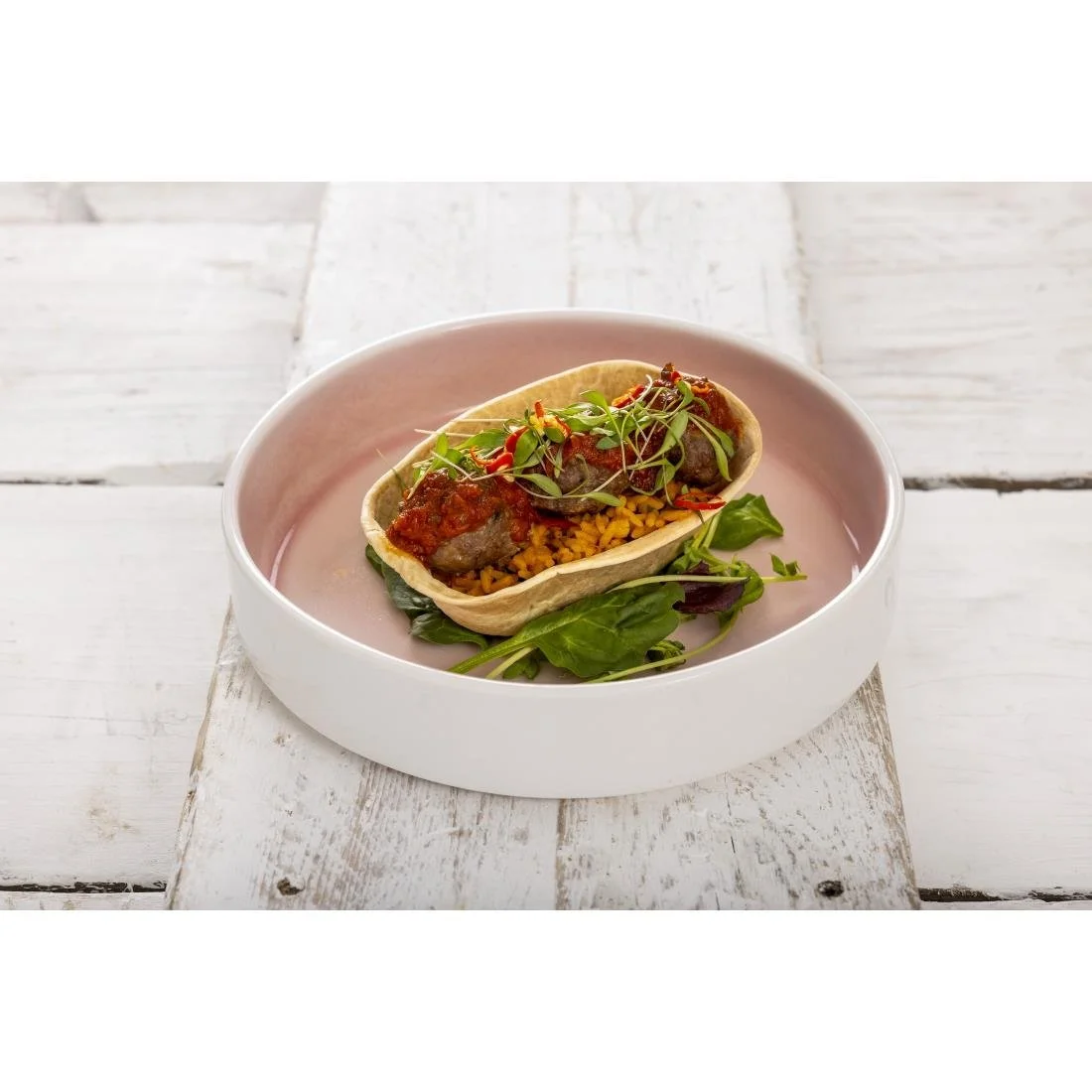 Olympia Fondant Stacking Bowls Pink 215mm (4 Pack) - Image 4