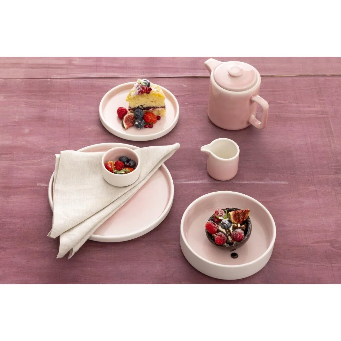 Olympia Fondant Plates Pink 156mm (6 Pack) - Image 8