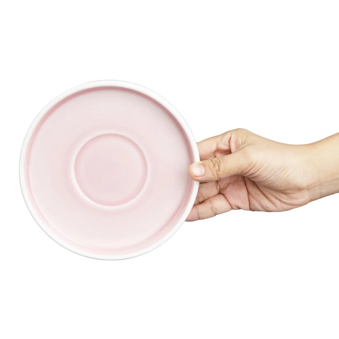 Olympia Fondant Saucers Pink 155mm (6 Pack) - Image 6