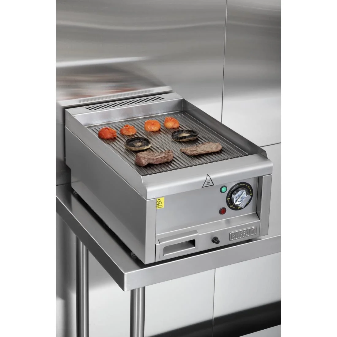 Buffalo 600 Series Ribbed Electric Griddle 400mm - Image 5