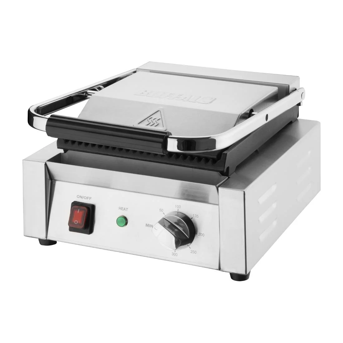 Buffalo Bistro Ribbed Contact Grill - Image 2