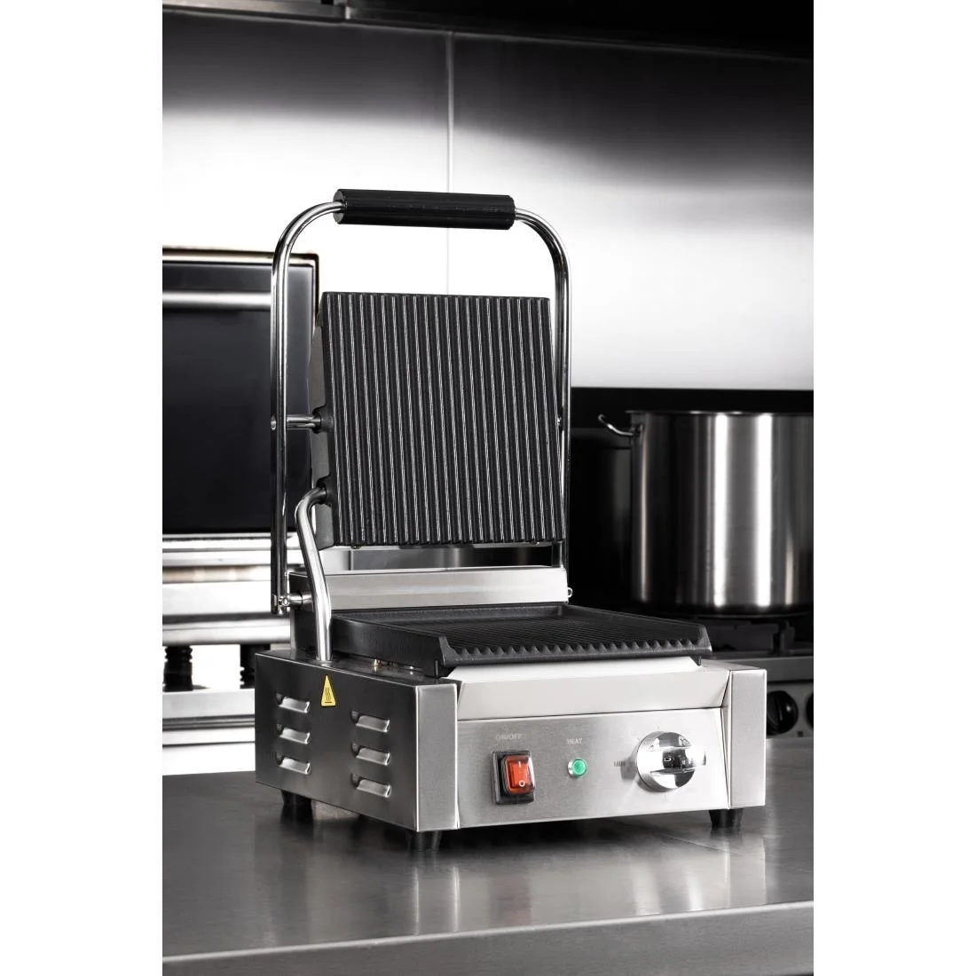 Buffalo Bistro Ribbed Contact Grill - Image 7
