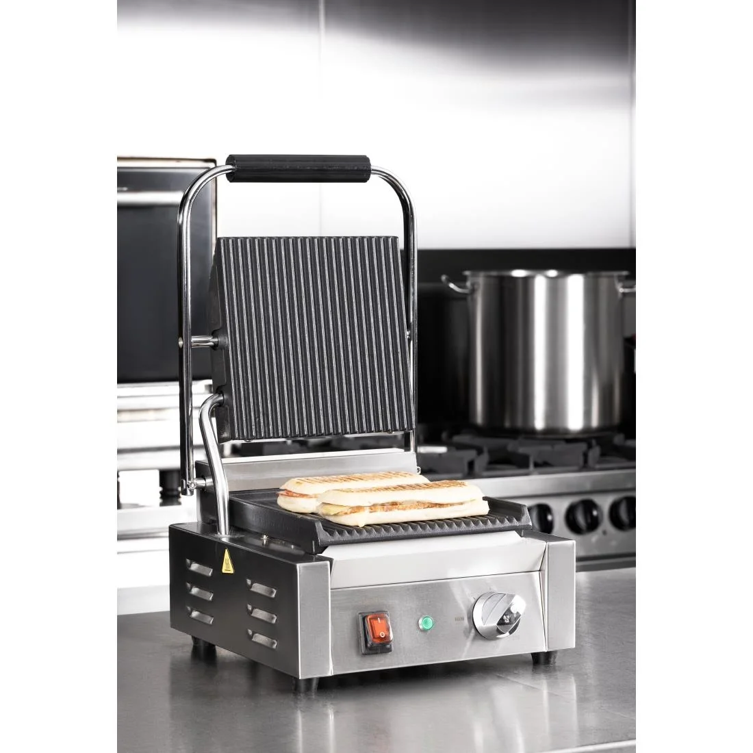 Buffalo Bistro Ribbed Contact Grill - Image 8