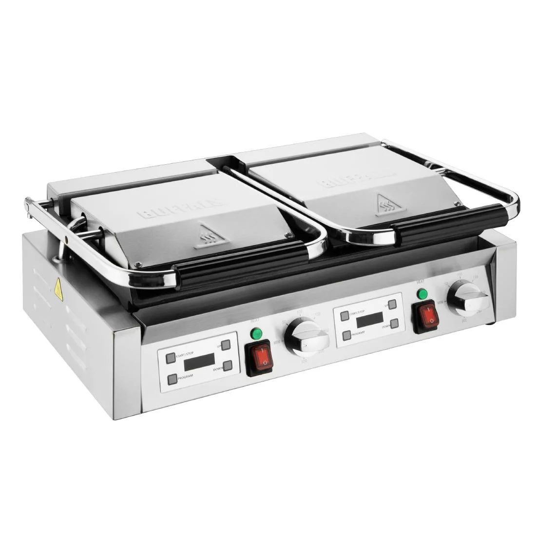 Buffalo Double Contact Grill Ribbed Plates - Image 4