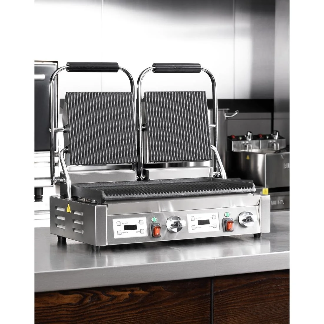 Buffalo Double Contact Grill Ribbed Plates - Image 10