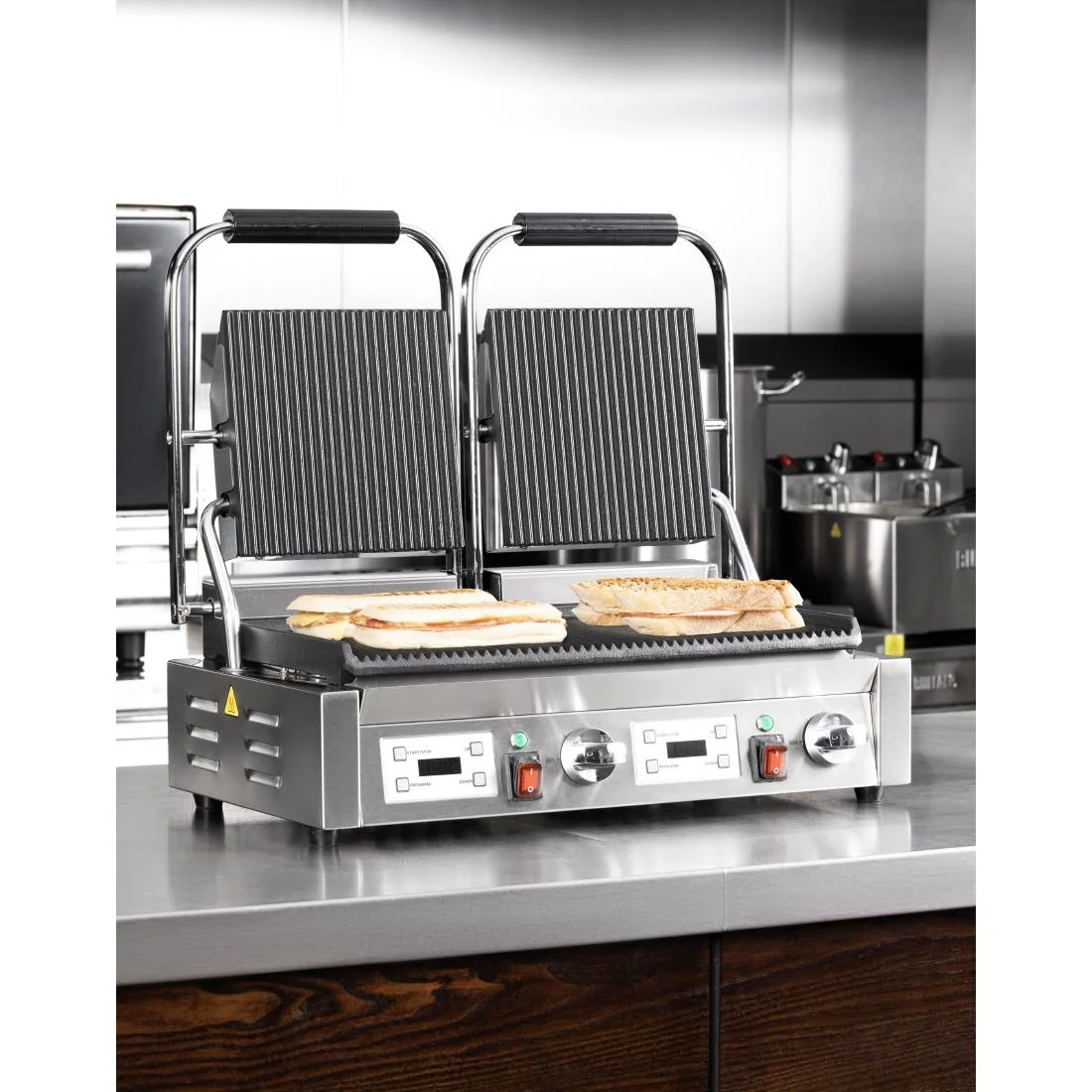 Buffalo Double Contact Grill Ribbed Plates - Image 11