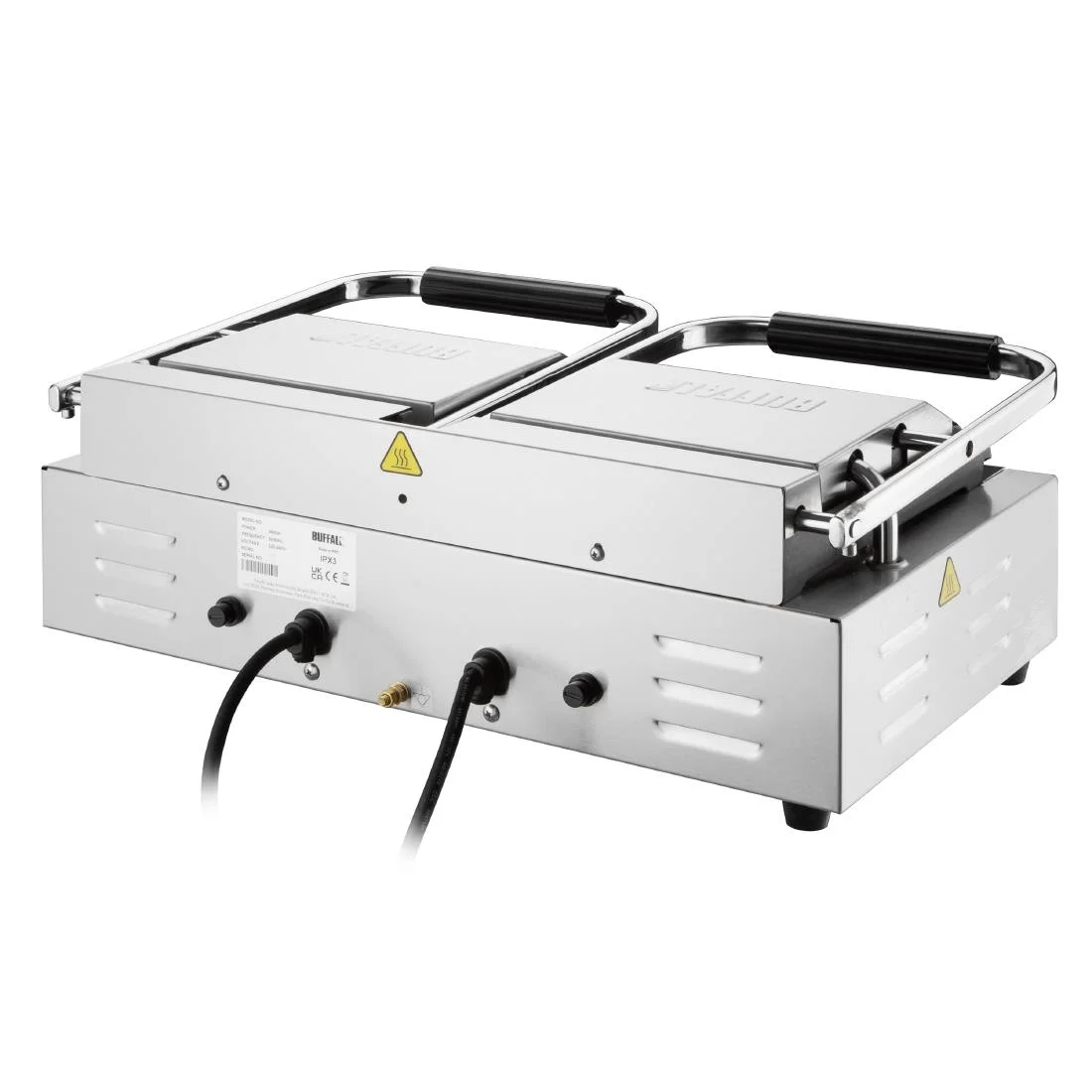 Buffalo Double Contact Grill Flat Base Ribbed Top Plate - Image 7