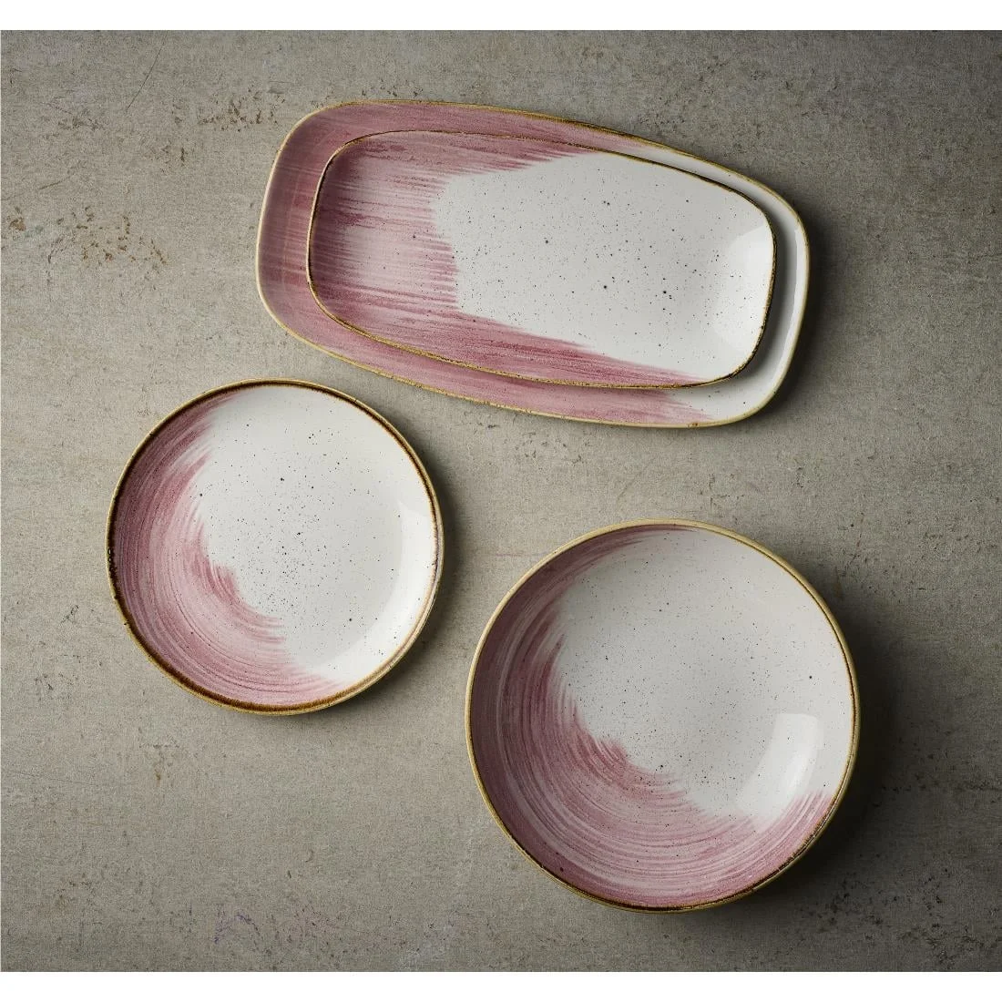 Churchill Stonecast Accents Petal Pink Evolve Coupe Plates 220mm (12 Pack) - Image 3