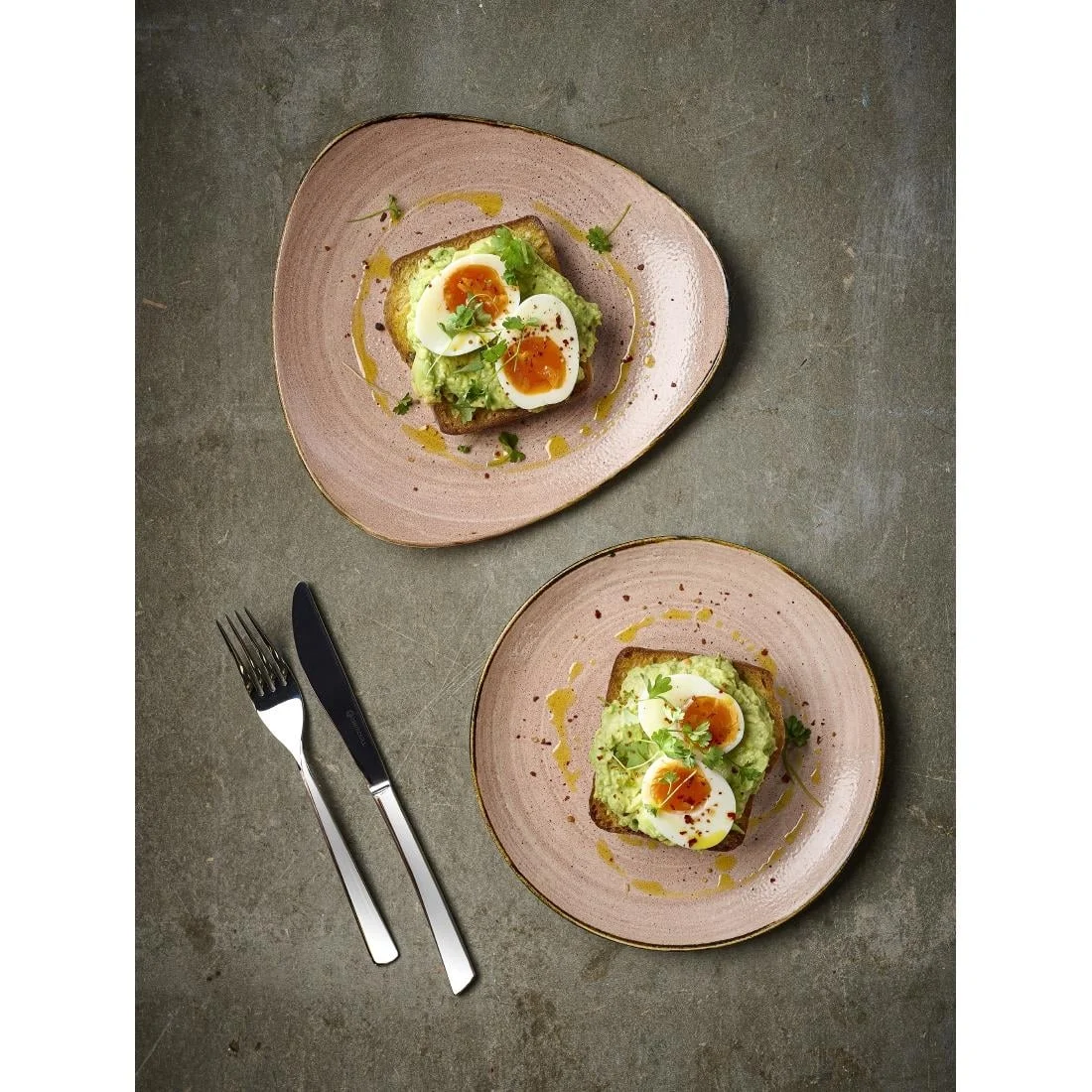 Churchill Stonecast Raw Terracotta Lotus Plates 229mm (12 Pack) - Image 2
