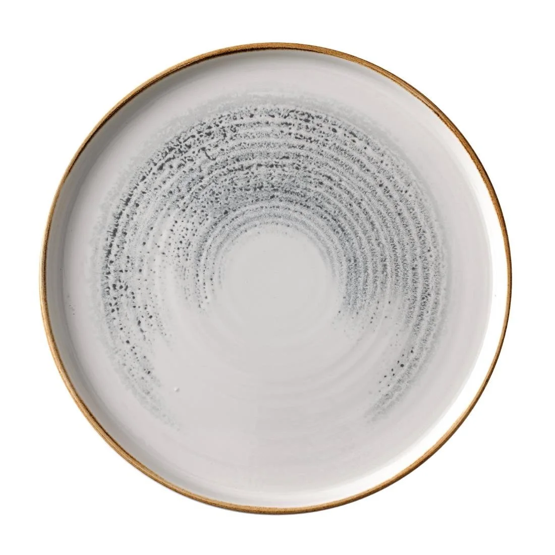 Churchill Homespun Accents Walled Plates Jasper Grey 260mm (6 Pack) - Image 1