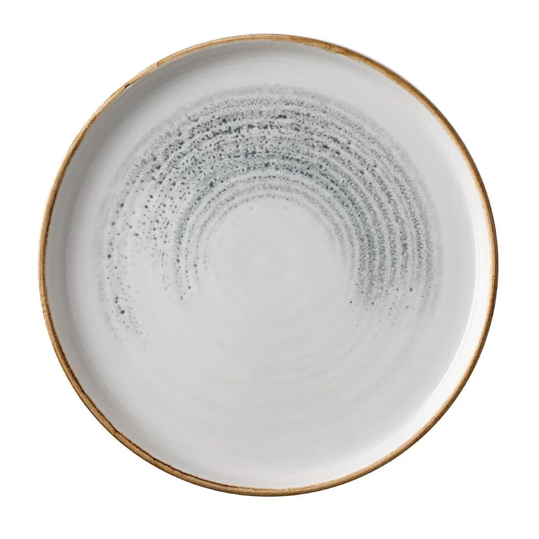 Churchill Homespun Accents Jasper Grey Walled Plates 220mm (6 Pack) - Image 1