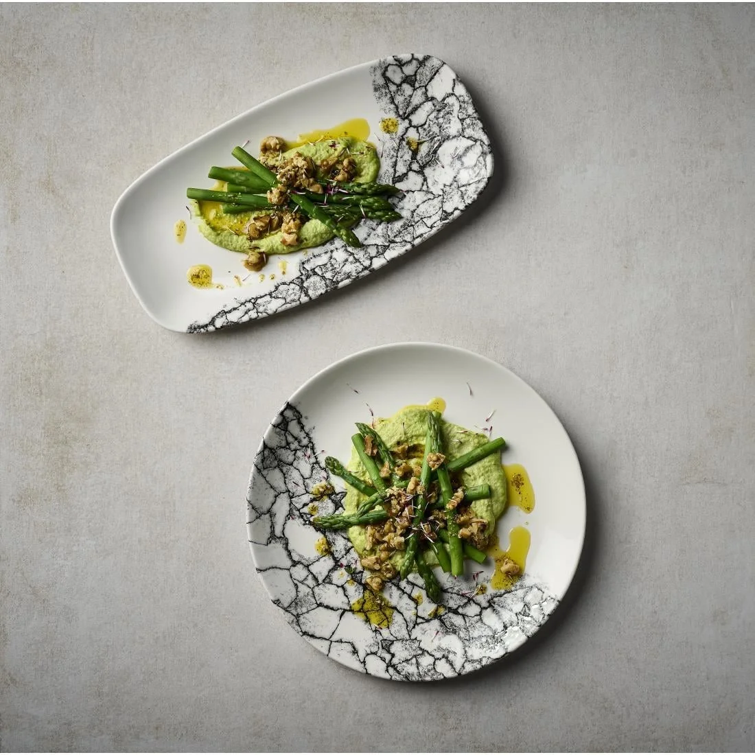 Churchill Kintsugi Accents Evolve Coupe Plates Quartz Black 260mm (12 Pack) - Image 6