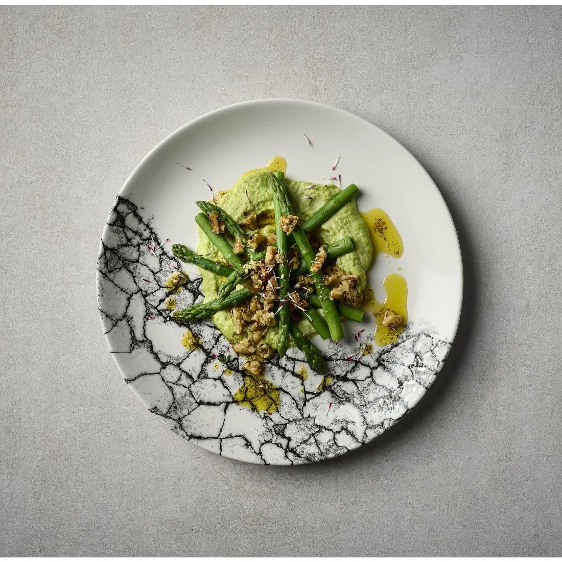 Churchill Kintsugi Accents Quartz Black Evolve Coupe Plates 165mm (12 Pack) - Image 2