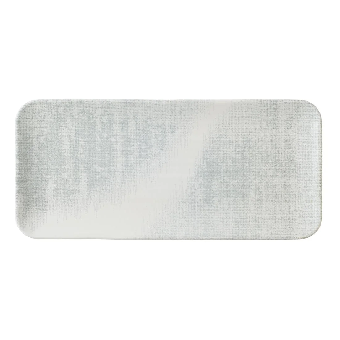 Dudson Makers Collection Jute Grey Organic Coupe Rectangle Platter 349 x 159mm (6 Pack)