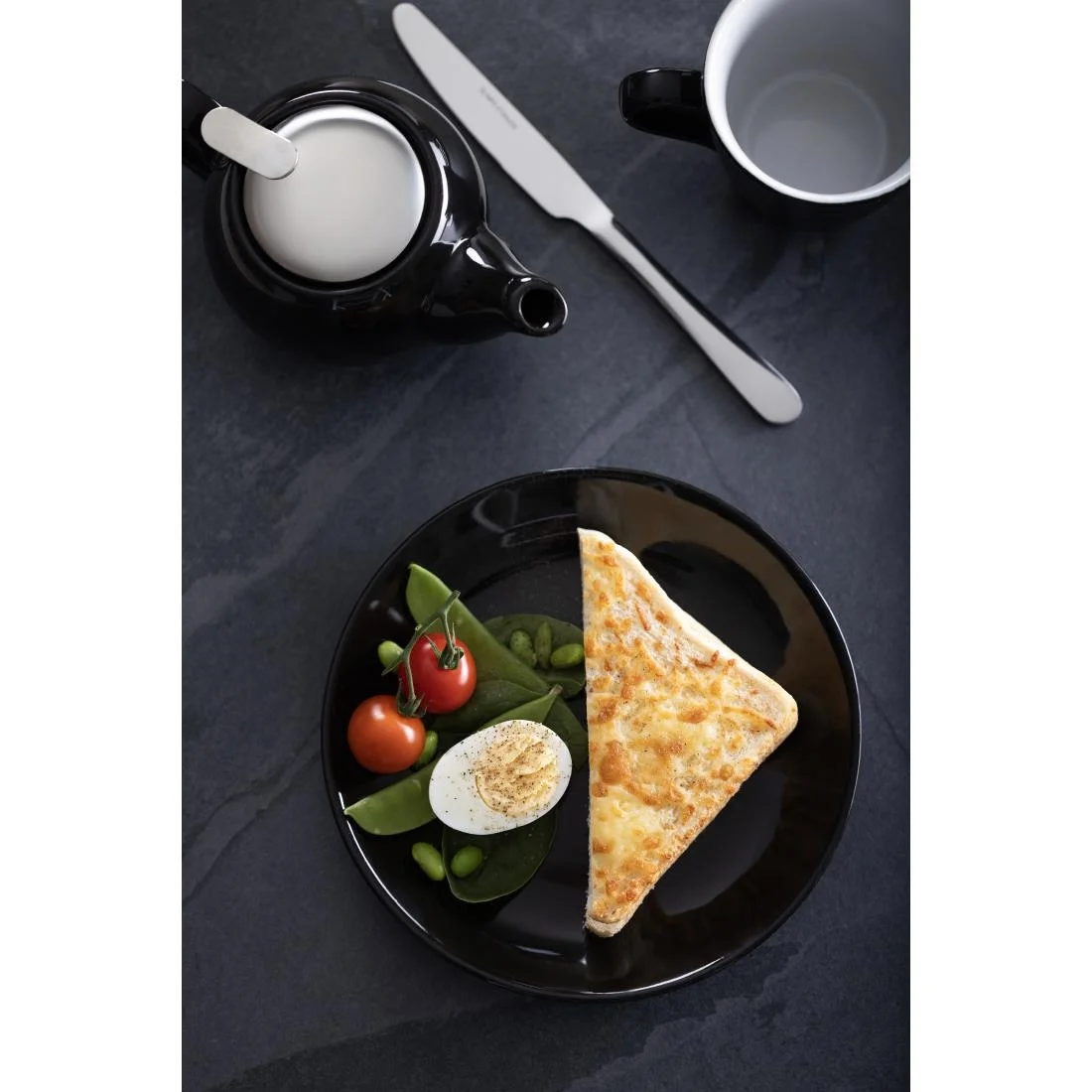 Olympia Cafe Coupe Plates Black 200mm (12 Pack) - Image 2