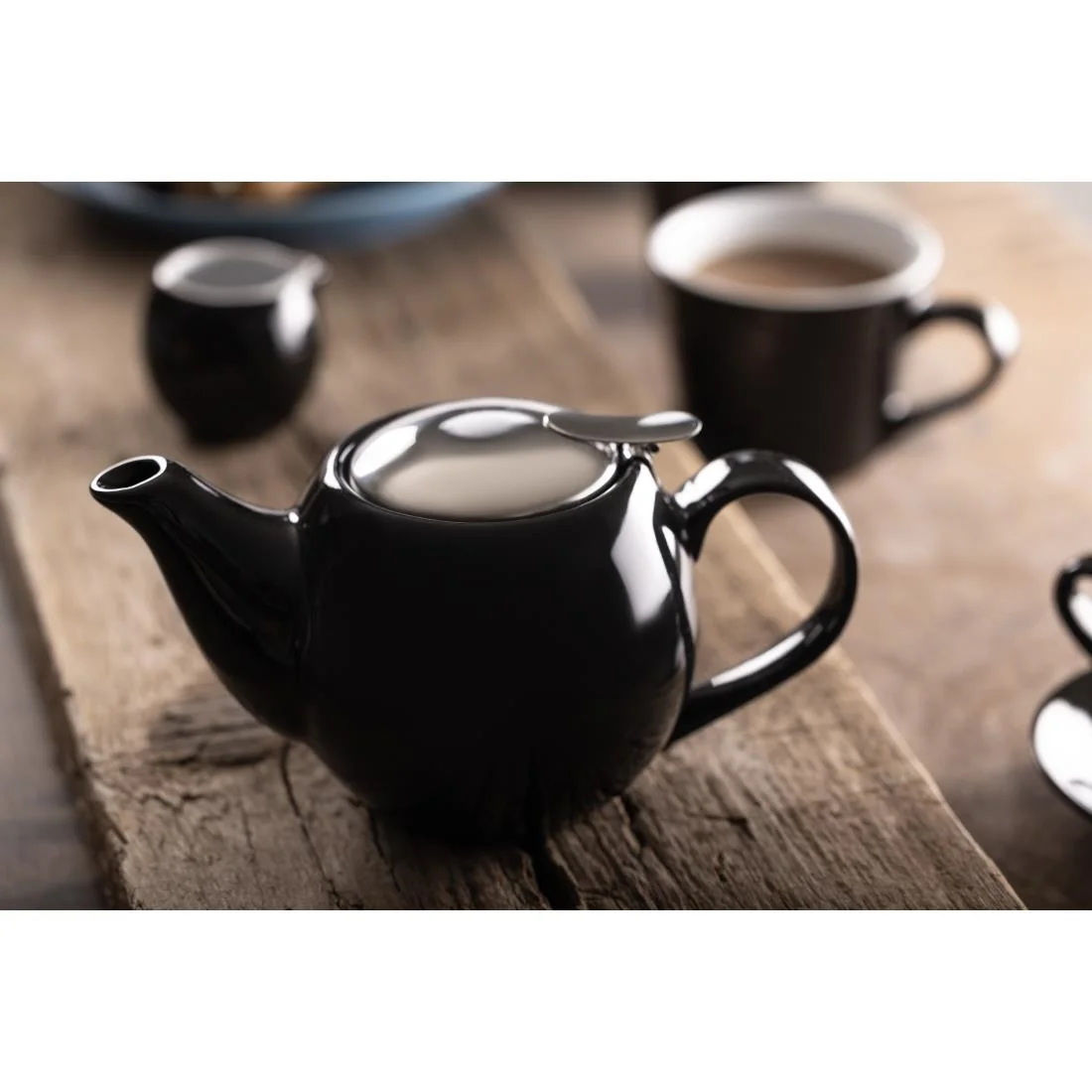 Olympia Cafe Milk Jug Black - 70ml 2.36fl oz (Pack of 6) - Image 3