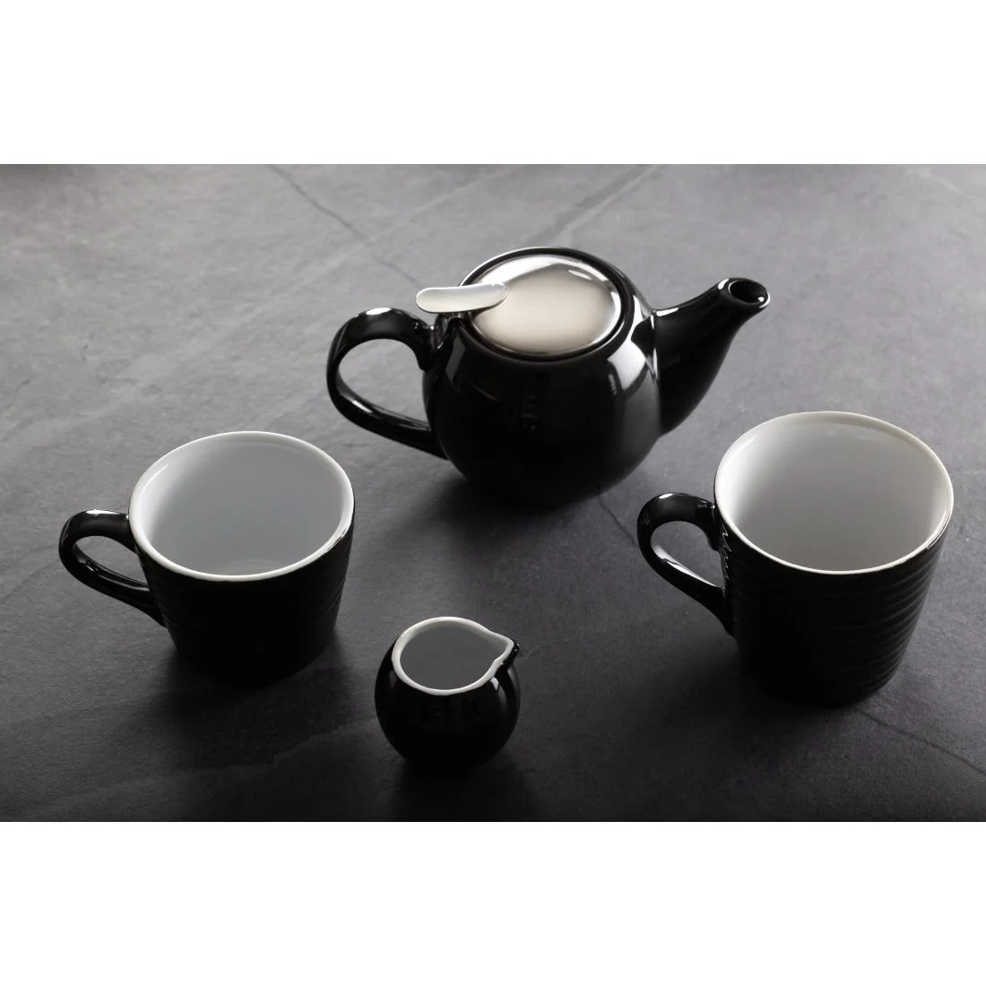Olympia Cafe Milk Jug Black - 70ml 2.36fl oz (Pack of 6) - Image 5