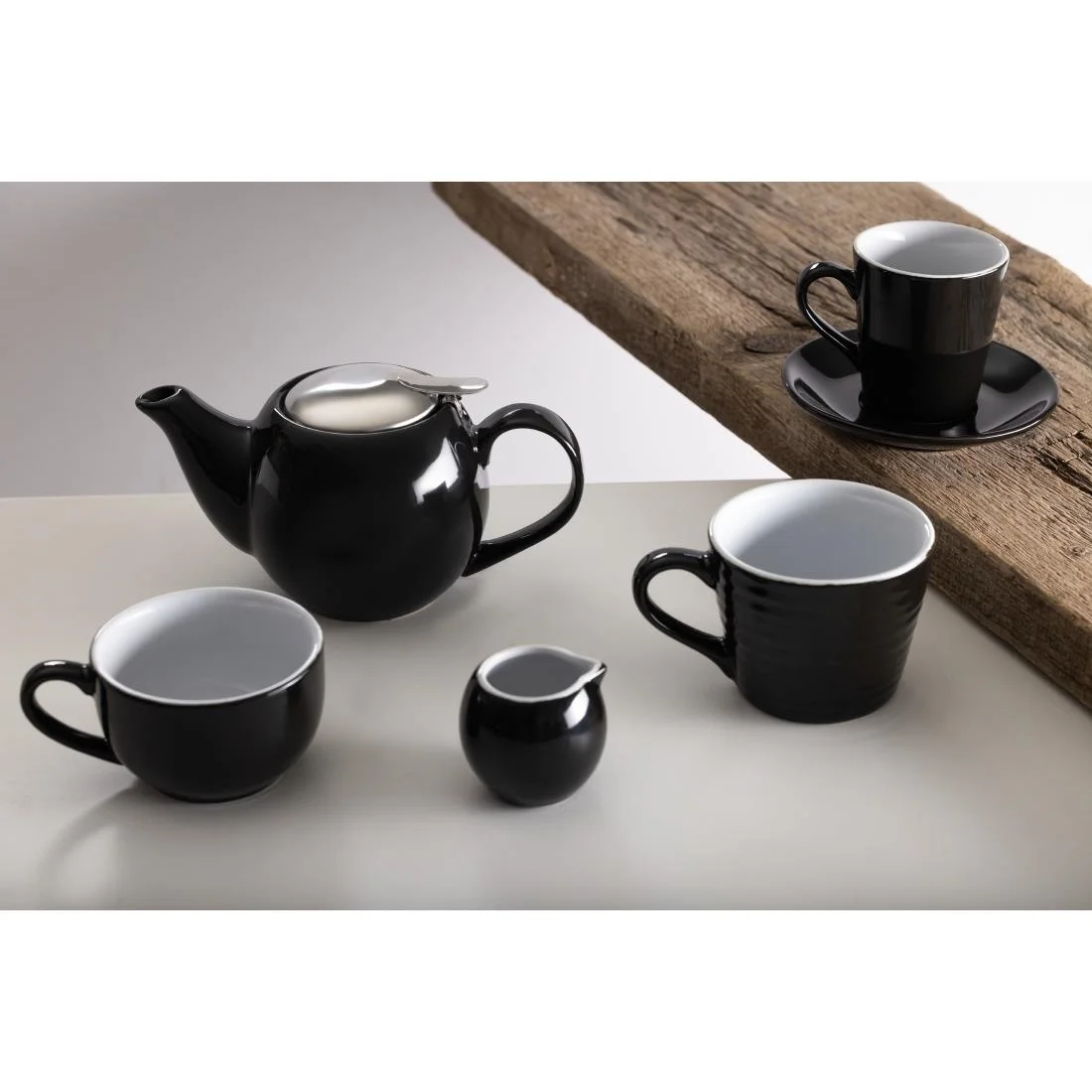 Olympia Cafe Milk Jug Black - 70ml 2.36fl oz (Pack of 6) - Image 7