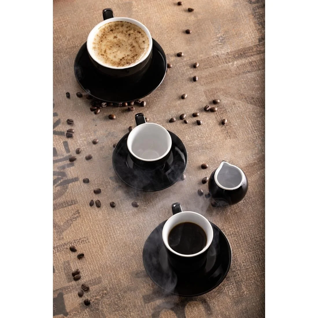 Olympia Cafe Espresso Saucers Black 116mm (12 Pack) - Image 2