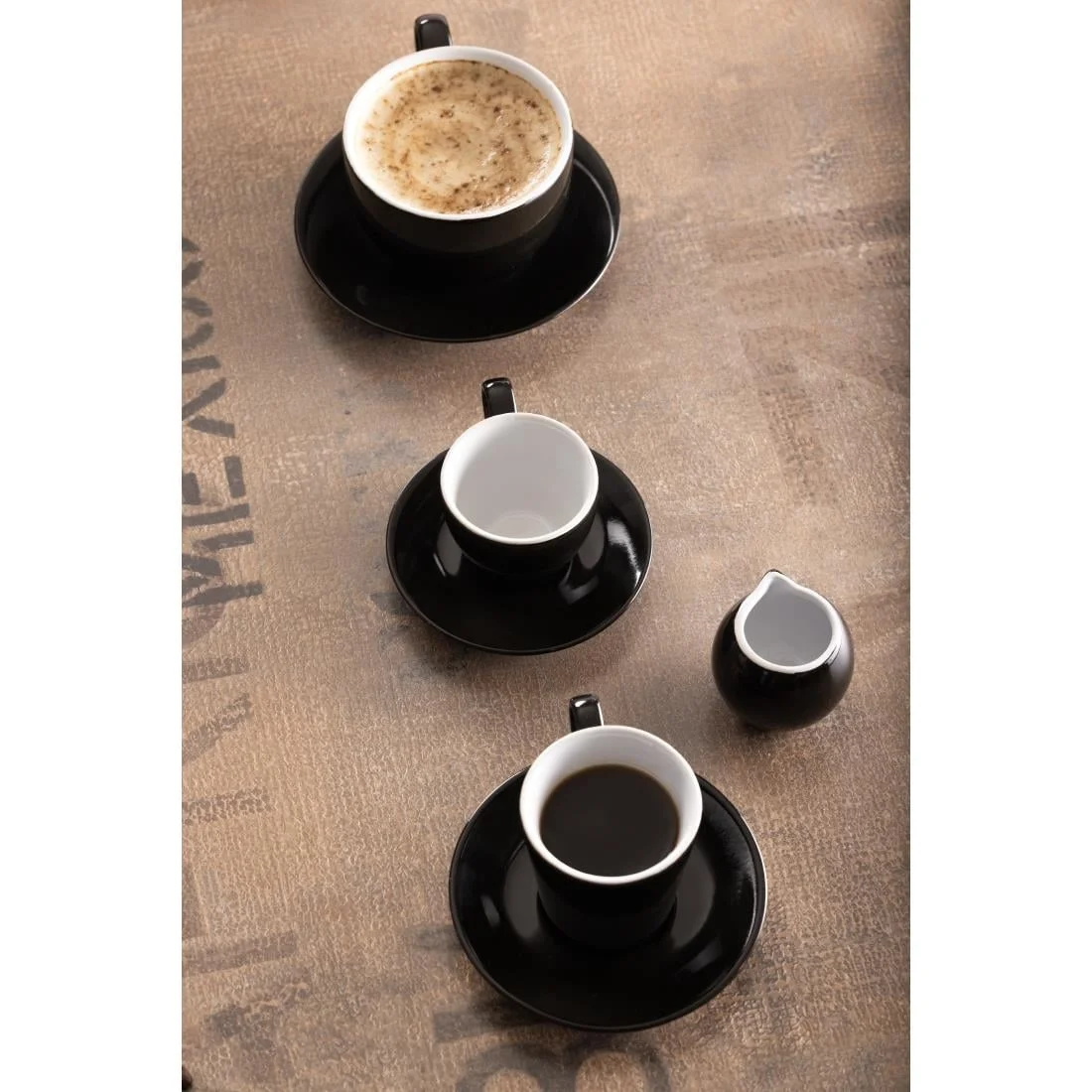 Olympia Cafe Espresso Saucers Black 116mm (12 Pack) - Image 8