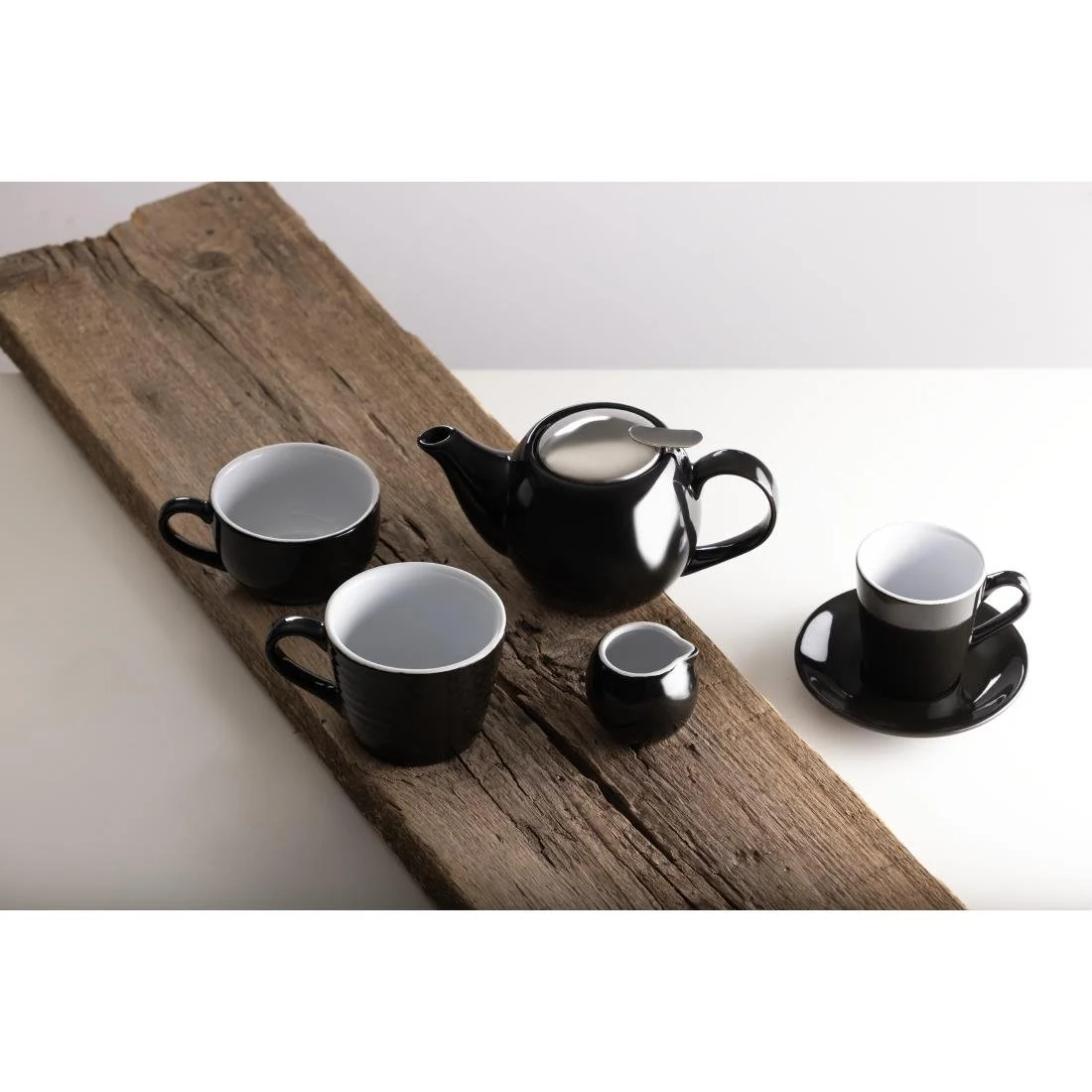 Olympia Cafe Aroma Mugs Black 340ml (6 Pack) - Image 7