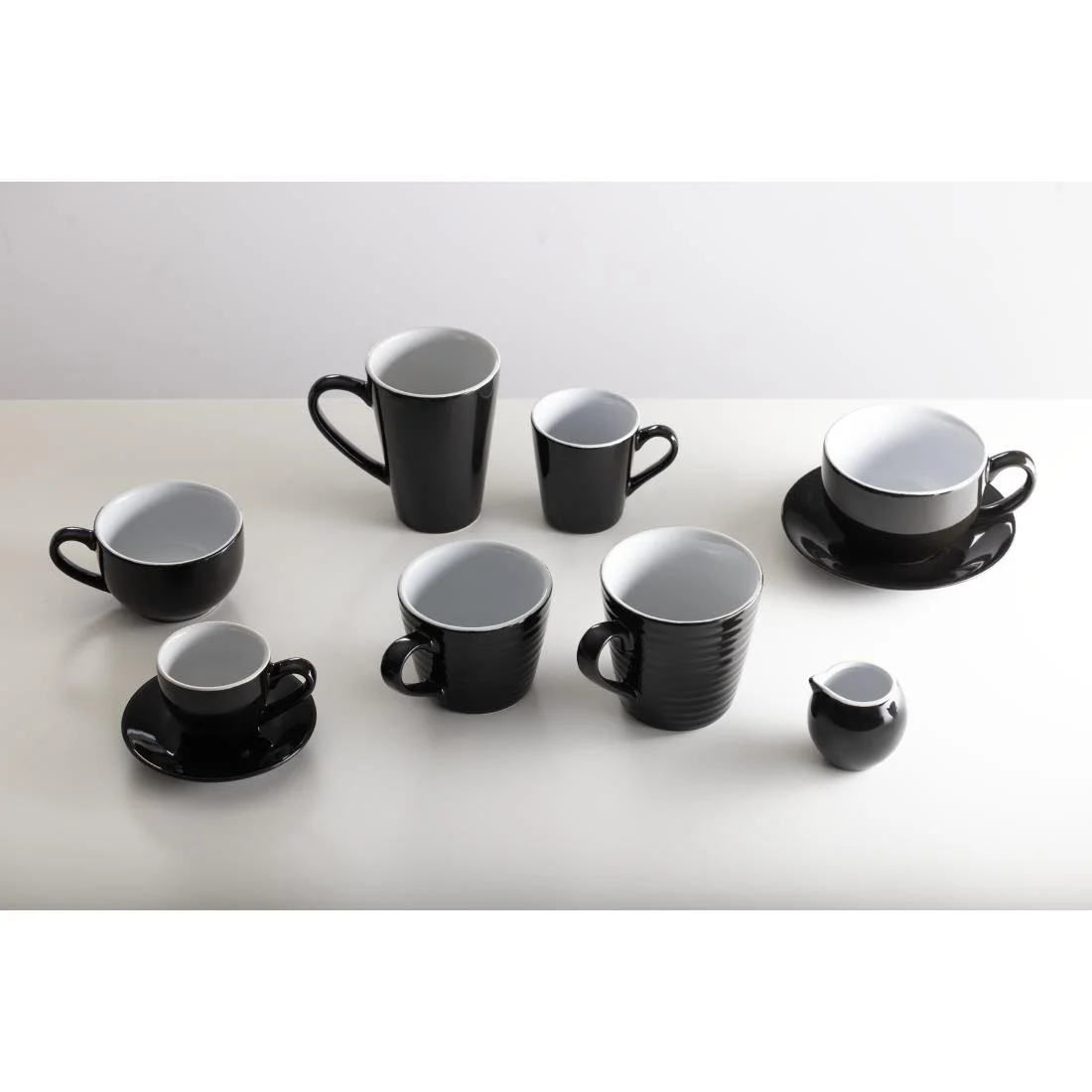 Olympia Cafe Aroma Mugs Black 340ml (6 Pack) - Image 8