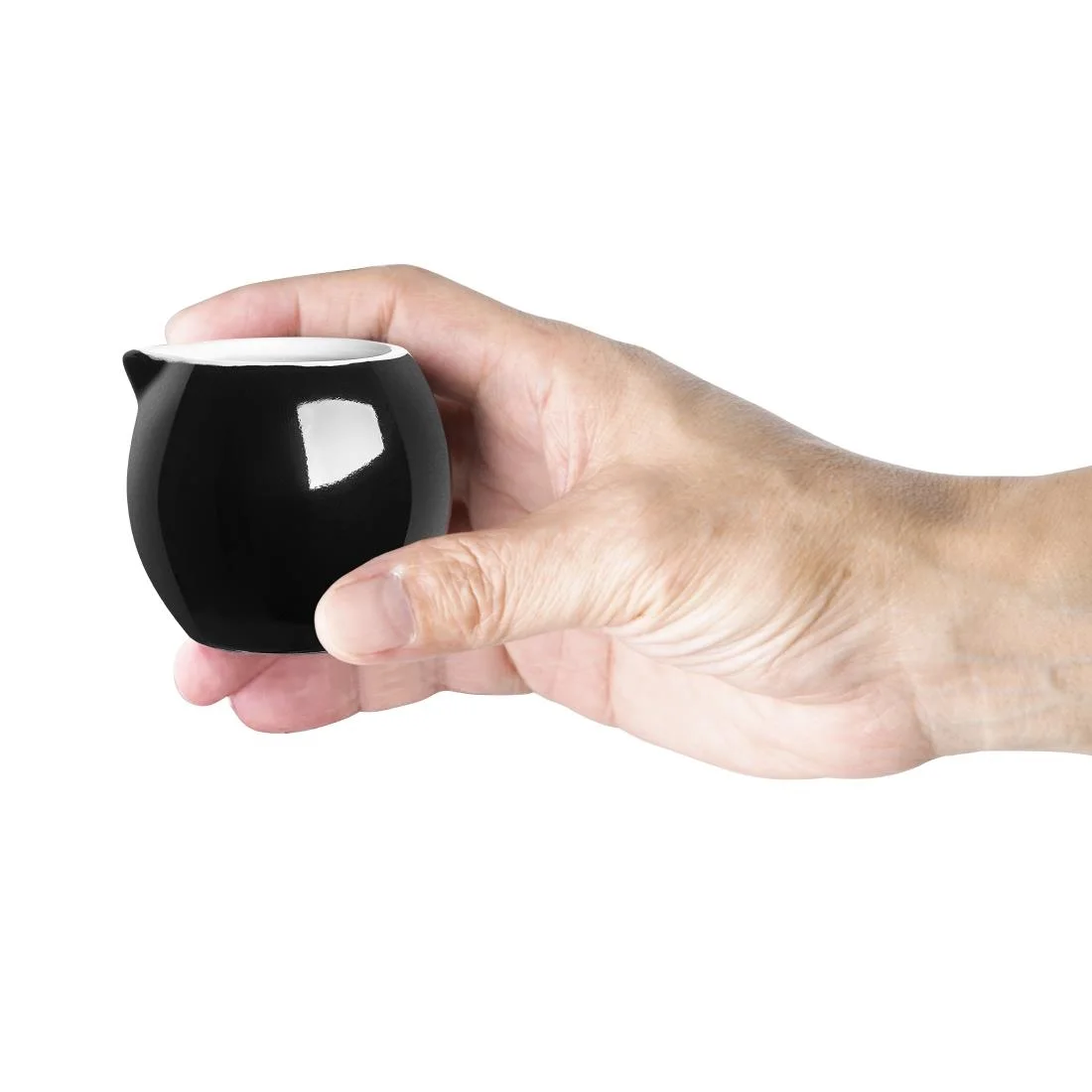 Olympia Cafe Milk Jug Black - 70ml 2.36fl oz (Pack of 6) - Image 12