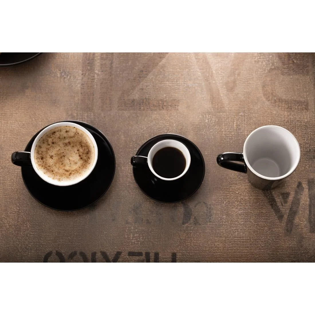 Olympia Cafe Cappuccino Cups Black 340ml (12 Pack) - Image 7