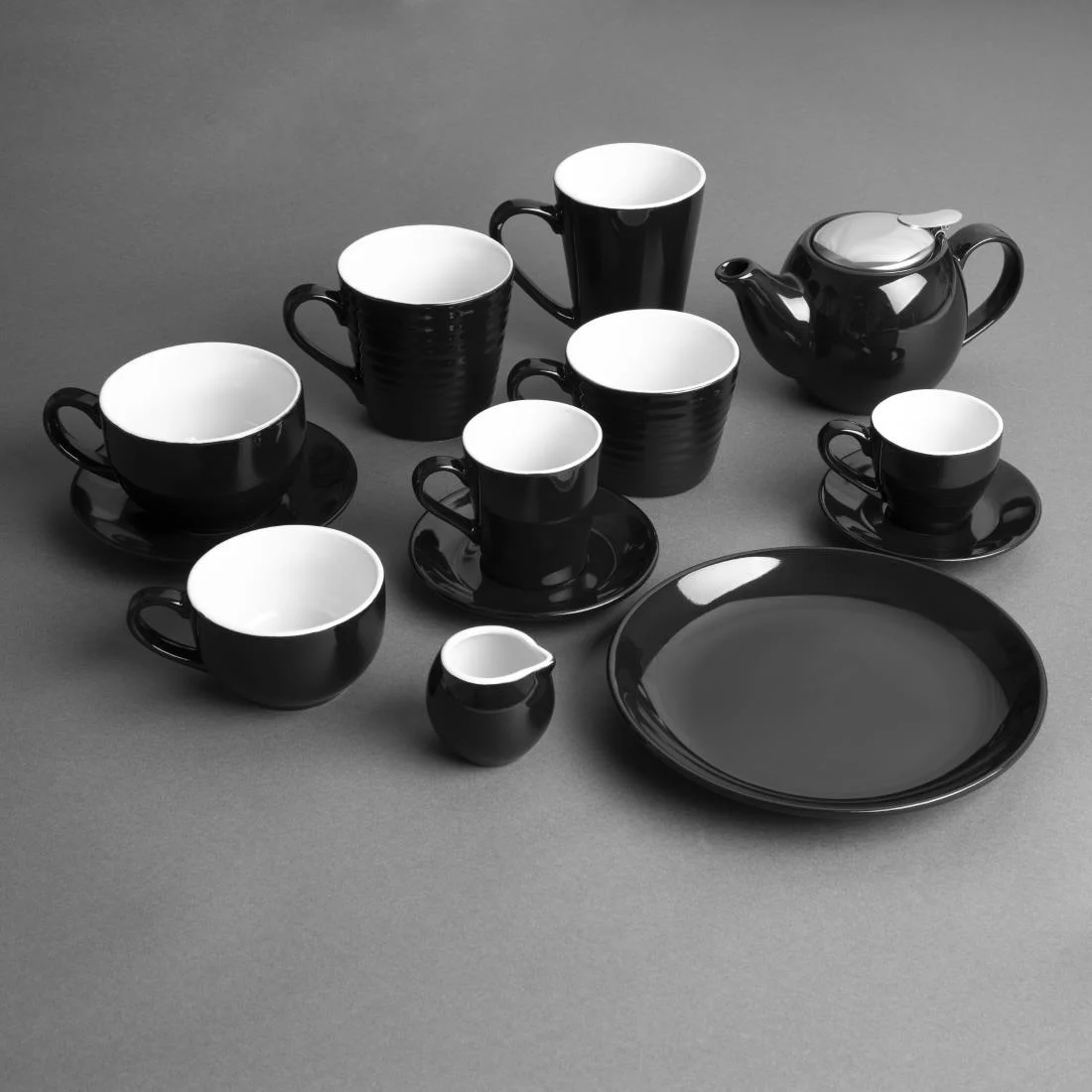 Olympia Cafe Cappuccino Cups Black 340ml (12 Pack) - Image 13
