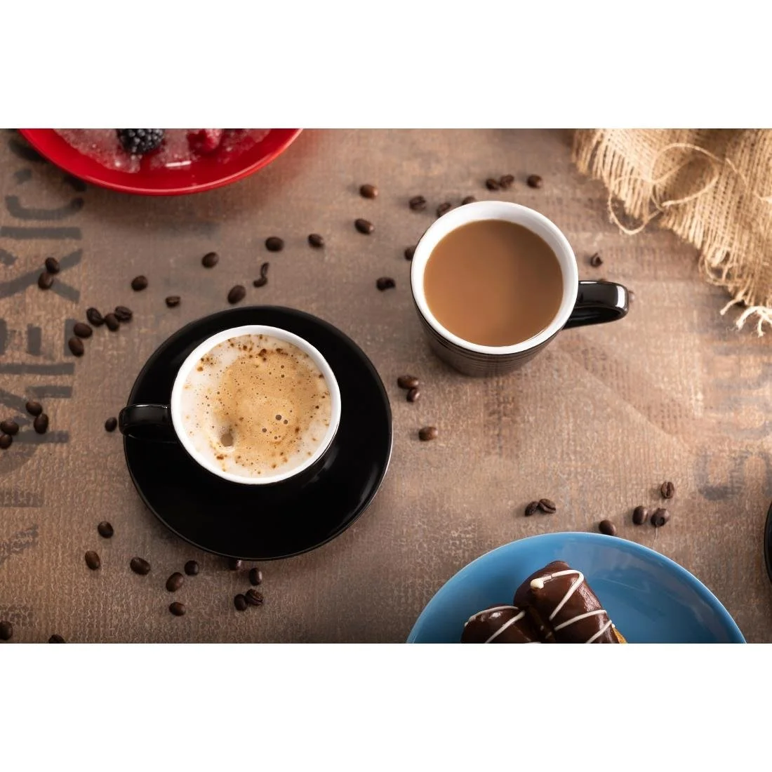 Olympia Cafe Cappuccino Cups Black 340ml (12 Pack) - Image 9