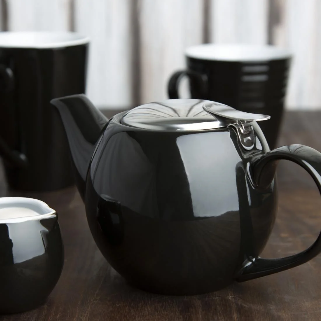 Olympia Cafe Teapot Black - Image 14