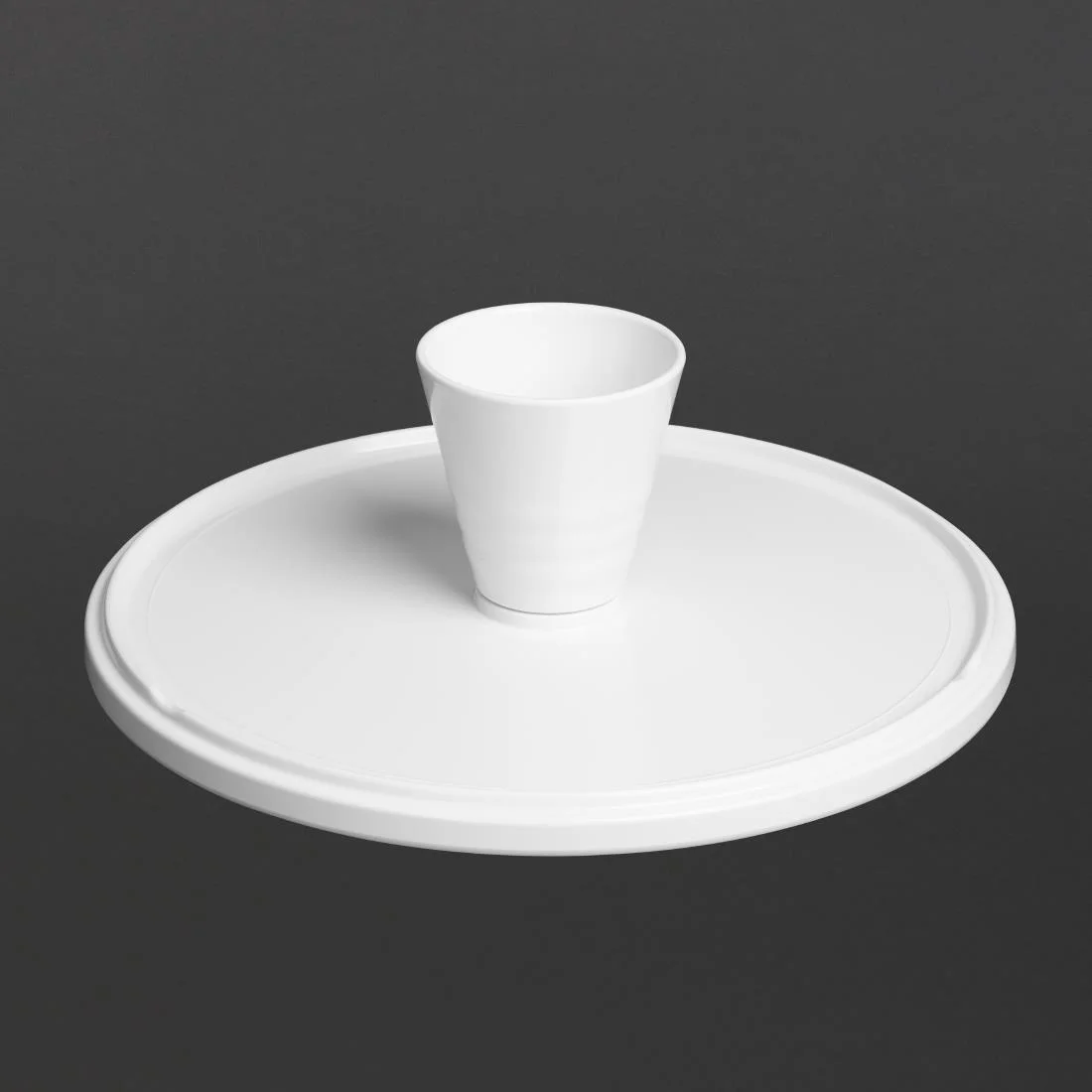 Olympia Kristallon Melamine Round Cake Stand 330x140mm - Image 3