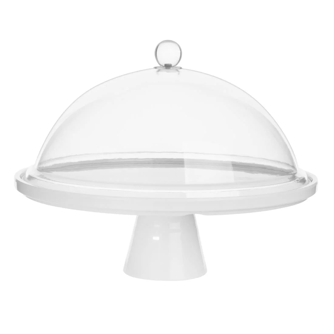 Olympia Kristallon Melamine Round Cake Stand 330x140mm - Image 6