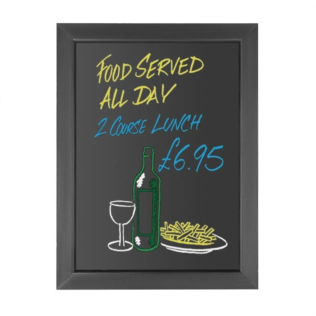 Olympia Wallboard Black Wooden Frame 450x600mm - Image 5