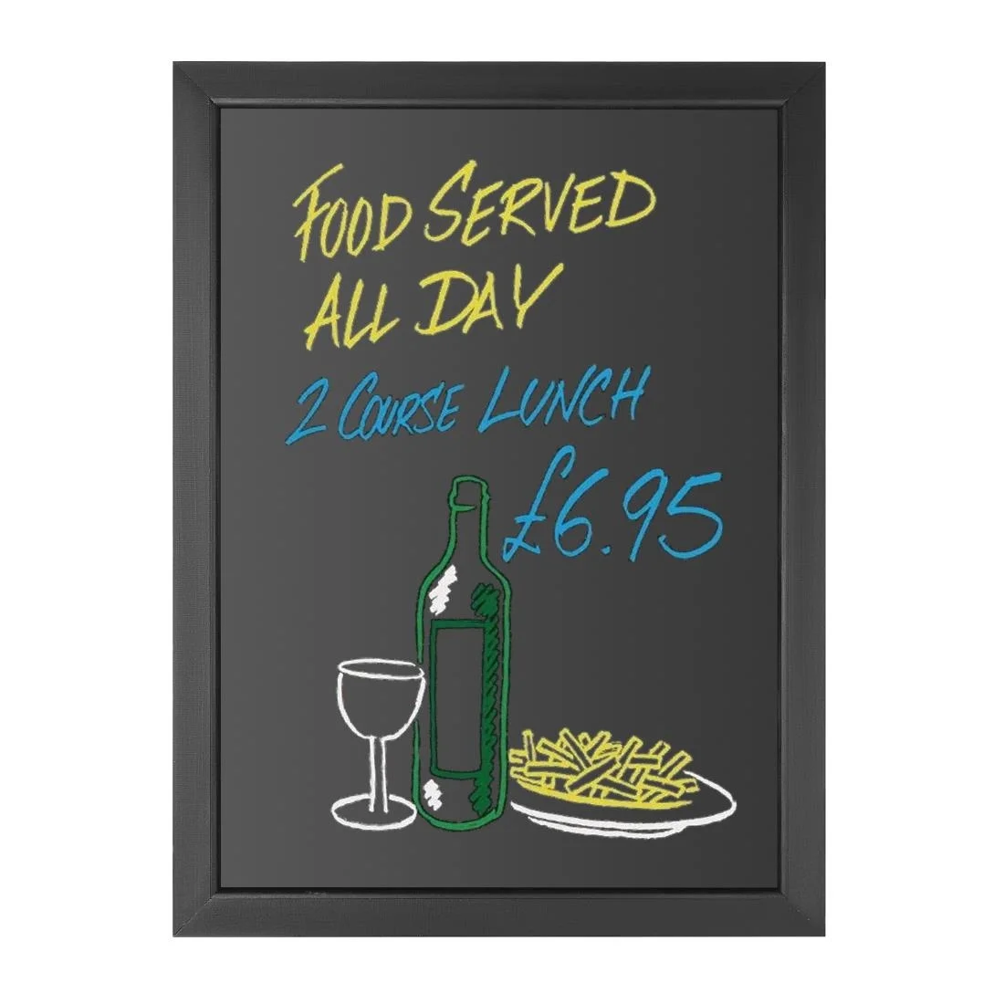 Olympia Wallboard Black Wooden Frame 600x800mm - Image 6