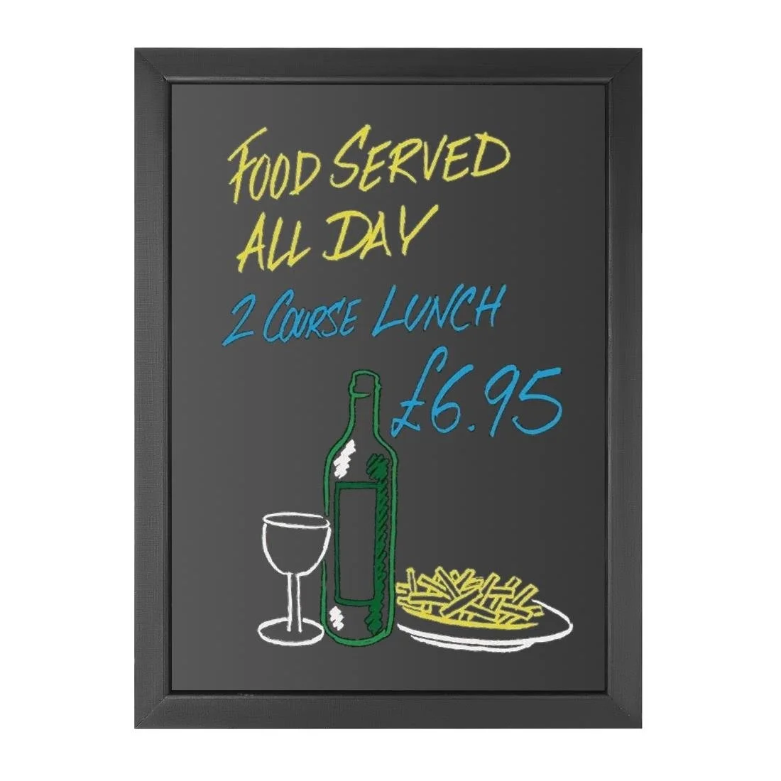 Olympia Wallboard Black Wooden Frame 600x800mm - Image 6