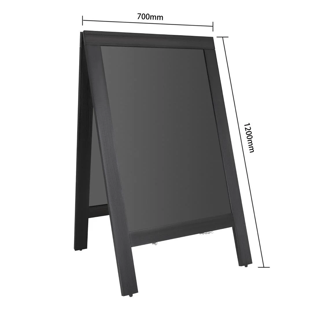 Olympia Pavement Board Black Wooden Frame 700x1200mm - Image 7